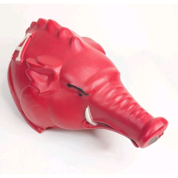 Arkansas Razorbacks Hat Blow Mold Original Uncle Heavy's Hog Helmet Vintage 1977 - Picture 2 of 8